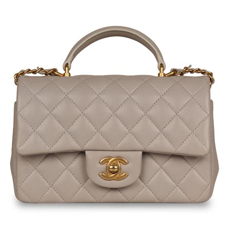 mini top handle chanel